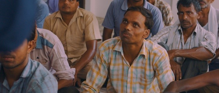 Shubh Mint Farmers being educated about new safety and farming techniques.