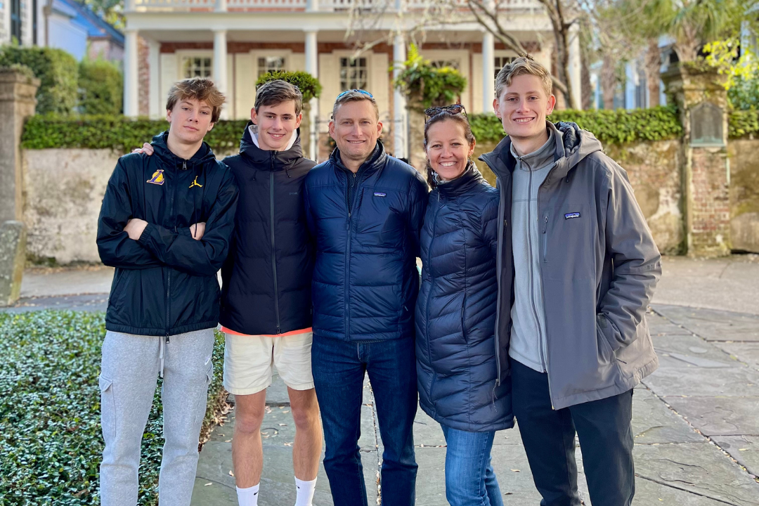 Inge with family